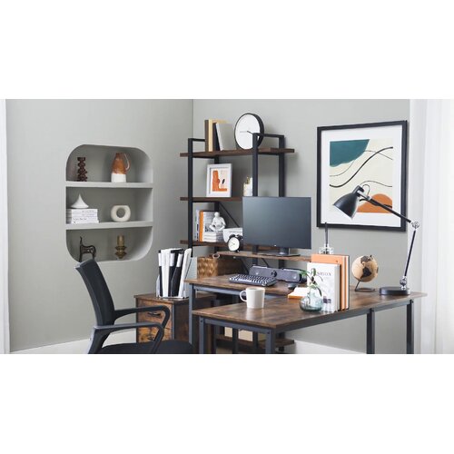 Iris l deals shaped desk wayfair